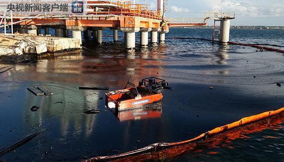 京杭大运河高邮段发博鱼生原油泄漏事故 泄漏量约1吨